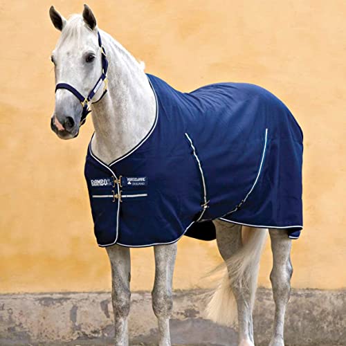 Horseware Rambo Stable Summer Sheet - Navy/Navy White von Horseware