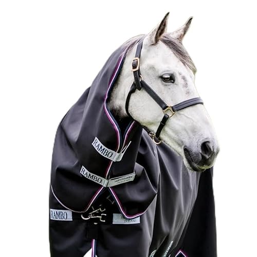 Horseware Rambo Supreme Hood 150g - Navy/Burgundy von Horseware