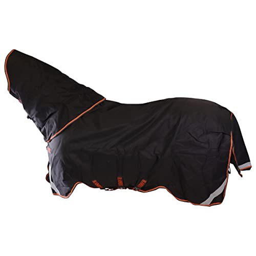 Horseware Rambo Supreme Turnout Medium 200g - Black/Orange von Horseware