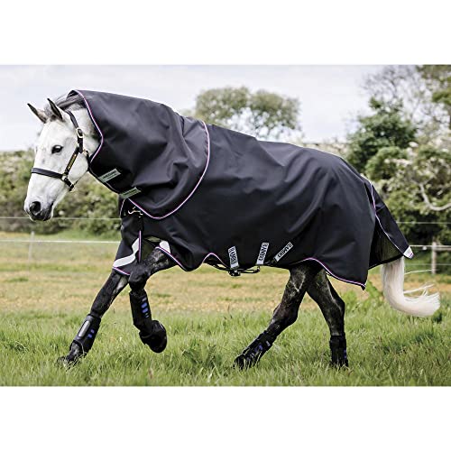 Horseware Regendecke Rambo Supreme Turnout 0g Größe 145, Farbe Navy/bordaux von Horseware