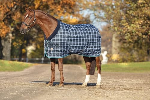 Horseware Rhino Org Stalldecke VL Heavy 78 Navy Check von Horseware