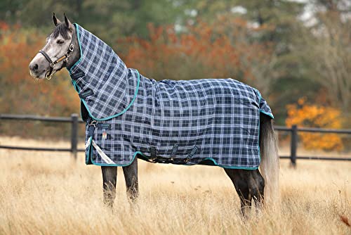 Horseware Rhino Plus Turnout Medium 250g, Größe:115 cm / 5'6, Farbe:Navy Check von Horseware