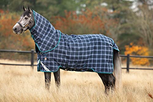 Horseware Rhino Plus Turnout Medium 250g, Größe:145 cm / 6'6, Farbe:Navy Check von Horseware