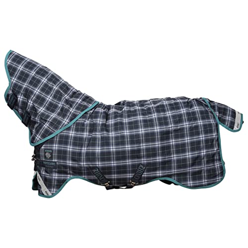 Horseware Rhino Pony Plus Turnout Medium 200g, Größe:110 cm / 5'3, Farbe:Navy Check von Horseware