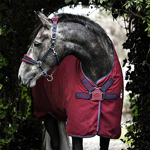 Horseware Stalldecke Rambo Helix Stable Sheet Disc Burgundy 140cm von Horseware