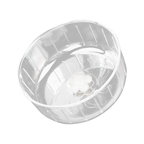 Hosi Hamster-Laufrad-Spielzeug, Fördert Gesunde Bewegung Rundes Hamsterrad Transparent für Kleine Haustiere für Hamsterkäfig von Hosi