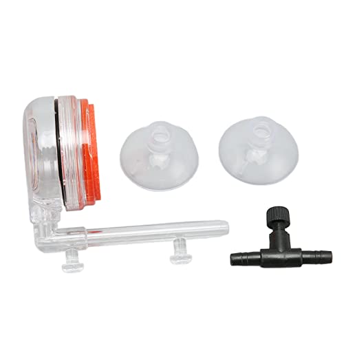 Hosit Aquarium Bubble Diffuser Kit, Air Stone Refiner für Aquarien, Platzsparende Sauerstoffversorgung, Starker Saugnapf mit Steuerventil für Bepflanzte Tanks von Hosit