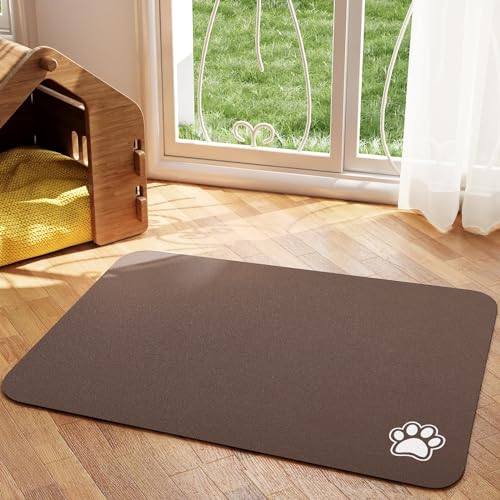 HotLive Pet Feeding Mat, Absorbent Dog Food Mat, No Stains Cat Bowl Mat for Food and Water, Easy to Clean Pet Placemats, Quick Dry Dog Water Dispenser Mat for Messy Drinkers, Pet Accessories Supplies von HotLive