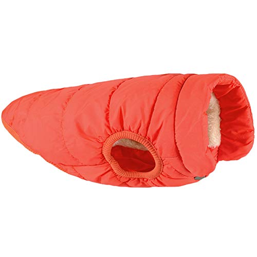 Hundemantel mit Fleece gefütterte Hundejacke, extraweiche, Winddichte, Cozy Warm Hundeweste für Winter,Orange,2XL: Chest (72CM) von HotYou