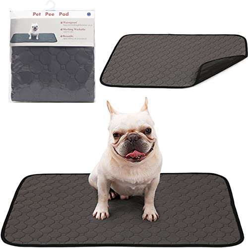 Hotgirlhot Pet Pee Pad für Hunde Und Katzen,Schnell Absorbierendes Urinpad, Waschbare, Wiederverwendbare Saugmatte, Wasserdichtes,Trainingsunterlagen,Hygieneunterlagen für Haustiere (Grey-M) von Hotgirlhot