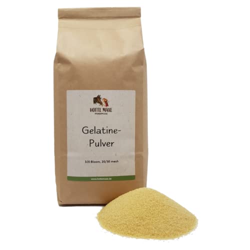 Hotte Maxe Gelatine-Pulver für Pferde - 100 Bloom, 20/30 mesh, 1kg von Hotte Maxe