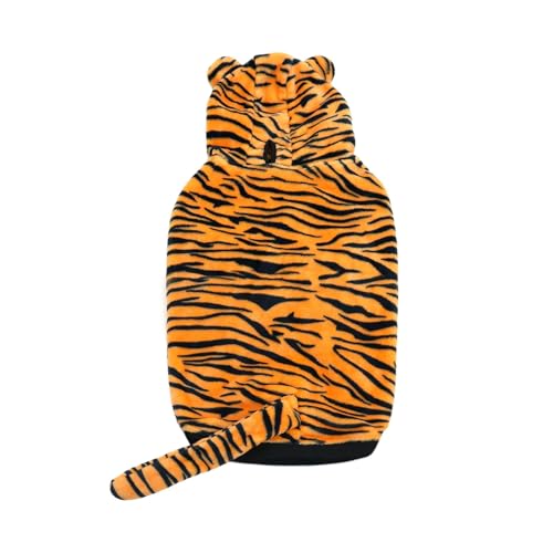 HOTUMN Tiger-Kostüm für große Hunde – Halloween-Kostüm, warme Kleidung und niedlicher Kapuzenpullover, Wintermantel für mittelgroße und große Hunde (Tiger, Größe 7XL) von Hotumn