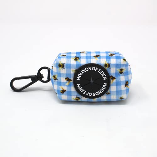 Bee You-tiful Kotbeutelhalter, Gingham-Design, Blau von Hounds of Eden