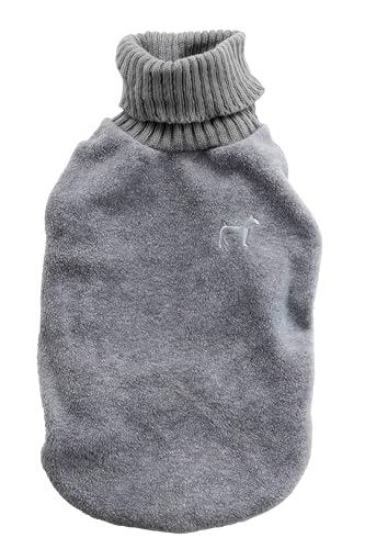 House Of Paws Pullover aus Fleece und Strick, Größe L, 40 cm, Grau von House of Paws