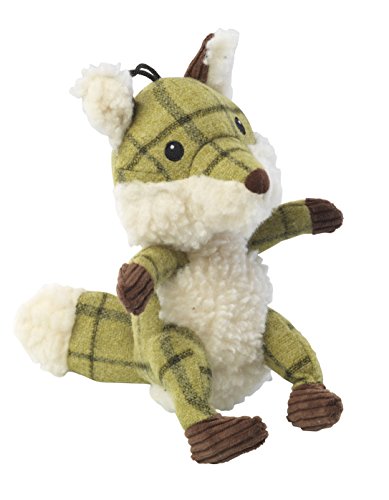 House of Paws 5060316043240 Hundespielzeug Fuchs, Tweed/Plüsch, Grün von House of Paws