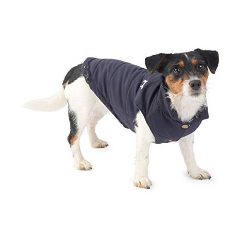 House of Paws 5060316045367 Hundemantel, mit Fleece-Innenfutter, Größe L, Marineblau von House of Paws