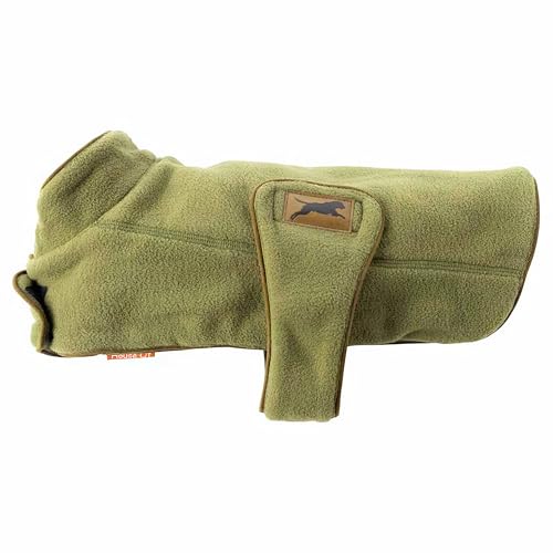 House of Paws Comfort Zone Fleecejacke, schwer, Leinen, 30,5 cm, Grün von House of Paws