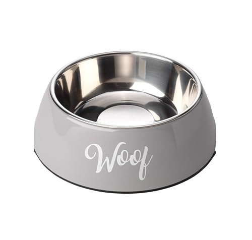 House of Paws Grey Woof 2 in 1 Hundenapf, Größe XL House of Paws Grey Woof 2 in 1 Hundenapf, Größe XL von House of Paws