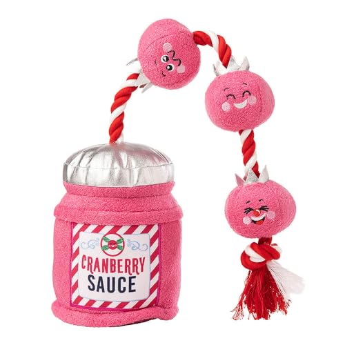 House of Paws Spielzeug Hundespielzeug mit Cranberry-Sauce, Weihnachtsmotiv von House of Paws