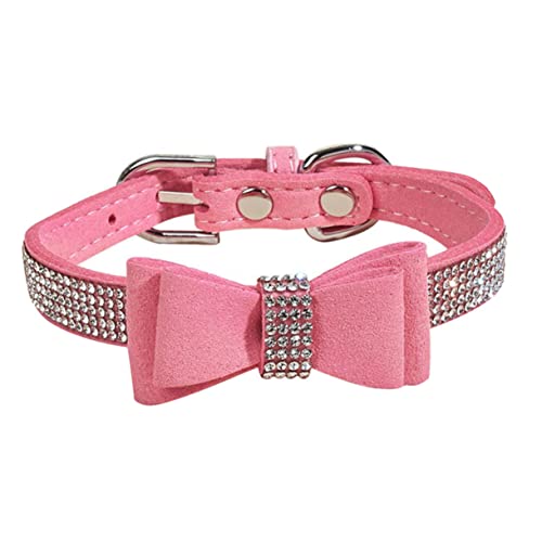 Housoutil 1 Set Strass Hundehalsband Bowknot Diamant Halsband Großes Hundehalsband Für Haustier von Housoutil