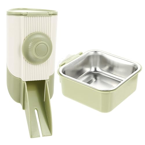 Housoutil 1 Satz Futterautomat Für Hamster Kleiner Wasserspender Leckerli-Spender Für Hunde Kleine Tier Wasserflasche Hund Wasserflasche Automatisch Container Rostfreier Stahl von Housoutil