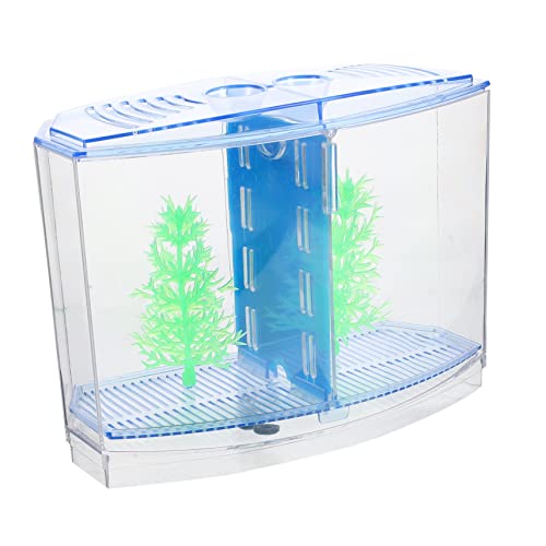 Housoutil 1 Satz Garnelenzuchtbecken Acryl-Aquarium Behälter Für Goldfische Fischzuchtbecken Mini Fischaquarium Desktop-Aquarium Led- Einsteiger-Aquarium Ameise Betta Fisch Baby Klein von Housoutil