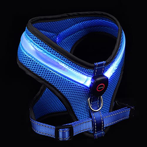 Housoutil 1 Satz Leuchtweste Für Hunde Beleuchtete Haustierweste Beleuchtete Hundeweste Glowing Hund Harness Reflektierende Hundeweste Hohe Hund Weste USB Kettenblatt Nylon Großer Hund von Housoutil