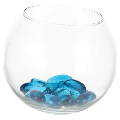 Housoutil 1 Satz Rundes Aquarium Aus Glas Einmachgläser Büro Stein Mini von Housoutil