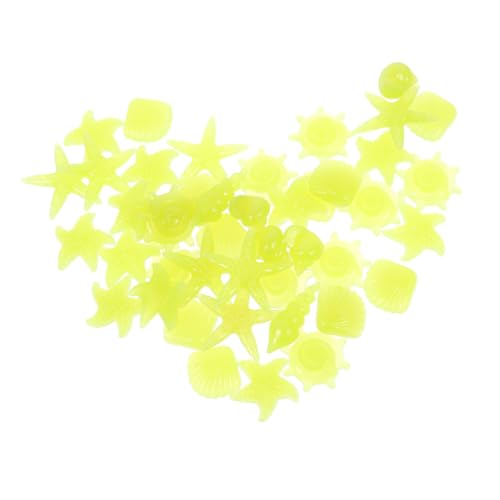 Housoutil Aquarium Nano 100 Stück Glow Pebble S Aquarium Dekorative Felsen Glow Dark Stones für Aquarium von Housoutil