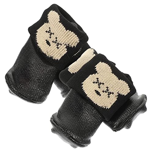 Housoutil 16 STK Haustier-Baumwollschuhe kleine Hundestiefel Schneehundeschuhe Winterschuhe für Hunde Schuhe für hundepfoten Wiederverwendbare Haustierschuhe dekorative Haustierschuhe Bichon von Housoutil