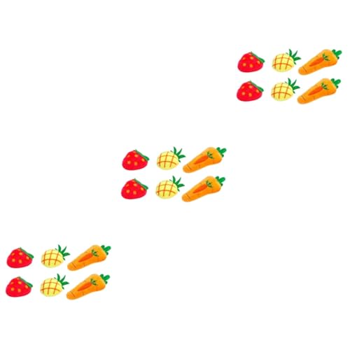 Housoutil 3sets Katzen Kätzchen Haustier Spielzeug Plüsch Obst Erdbeere Ananas Karotte Spielzeug Für Kauen Spielen 6 Stücke * 3 von Housoutil