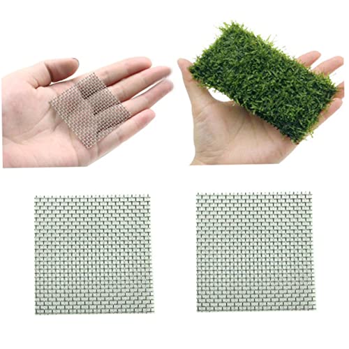 Housoutil 2 Stück 8 8 edelstahlgewebe Stainless Steel net Java-Moos-Mesh Aquarium Moosgitter Edelstahl Moos Edelstahlnetz Netz von Wasserpflanzen Moos-Mesh-Kit Rostet Nicht Gittergewebe von Housoutil