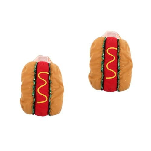 Housoutil 2st Engel Hund Kostü Kleine Hundekostüme Lustig Haustier-Cosplay-kostü Bonsai-Baum Für Aquarium Hund Anziehen Hot-Dog-katzenkostü Kätzchen-Kleidung Katzenkleidung Hotdog Uniform von Housoutil