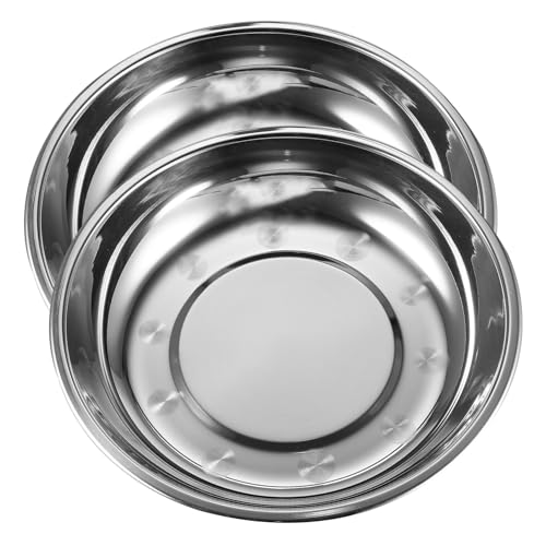 Housoutil 2St Katzennapf aus Edelstahl Dog Bowl Hunde schüssel dogbowl katzennäpfe Hundenäpfe Innennäpfe für Haustiere schöner Hundenapf Rostfreier Stahl Welpenschüssel Fressnapf Kätzchen von Housoutil