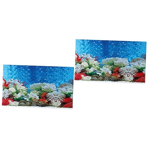 Housoutil 3D-Aufkleber 2st N/a Aufkleber Arcuri 3D Aquarium 3D-Dekoration von Housoutil