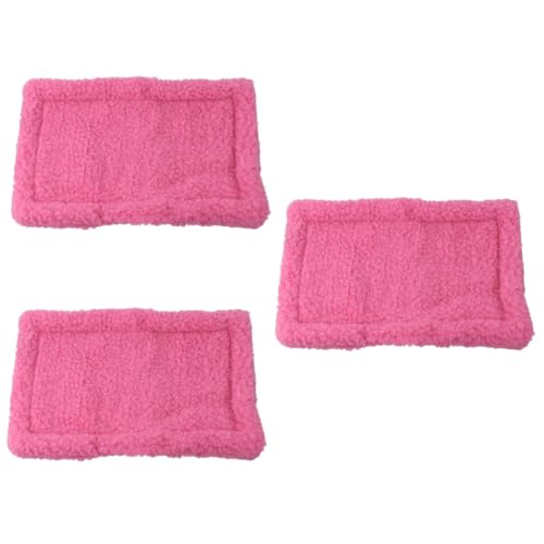 Housoutil 3 Pcs 30x20cm Hamster Warme Kissen Pet Liefert Schlaf Matte Für Haustier von Housoutil