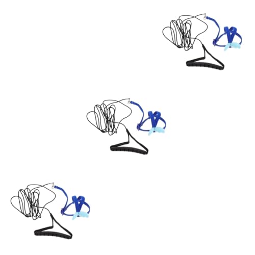 Housoutil 3 Sätze Papagei Fliegendes Seil Aussetzen Bequemes Vogelgeschirr Dekoratives Papageiengeschirr Papageienleine Elastische Vogelleine Papageienzubehör Riementyp Schmücken Stoff von Housoutil