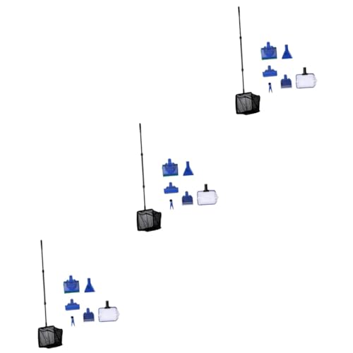 Housoutil 3 Stück 6 1 kampfstab ausfahrbar schwammbürste fischnetz Extendable Stick Reinigungsmittel für Aquarien Reinigungswerkzeuge für Aquarien Aquarium Fischernetz einstellen Angeln von Housoutil