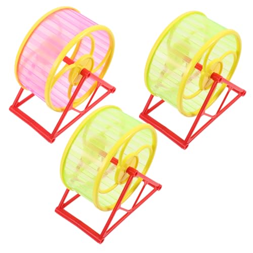 Housoutil 3st Hamster Laufband Hamster Laufrad Spielzeug Laufband Für Hamster Hamster-trainingsspielzeug Laufrad Für Haustiere Fitness Plastik Laufband Liefert Laufen von Housoutil