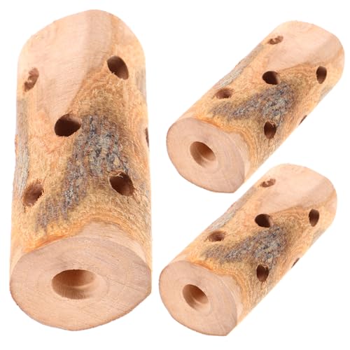 Housoutil Holzspielzeug Für Backenzähne Für Hamster 3er-Pack Kaustangen Aus Holz Spielzeug Für Kleintiere Meerschweinchen von Housoutil