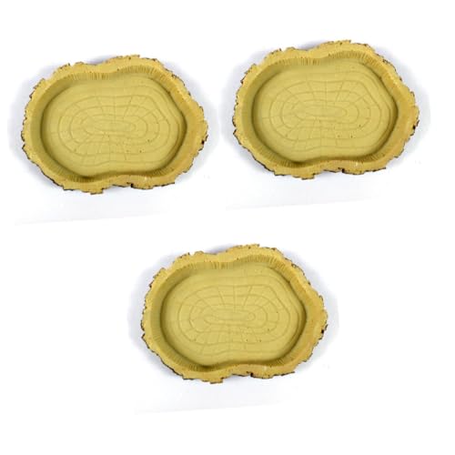 Housoutil 3St Pet Feeding Plate Resin Bowl for Pets pet Bowl Pet breeding Tray Futternapf für Reptilien Futterteller für Haustiere Zuchtschale Schildkröte Wasserschale von Housoutil