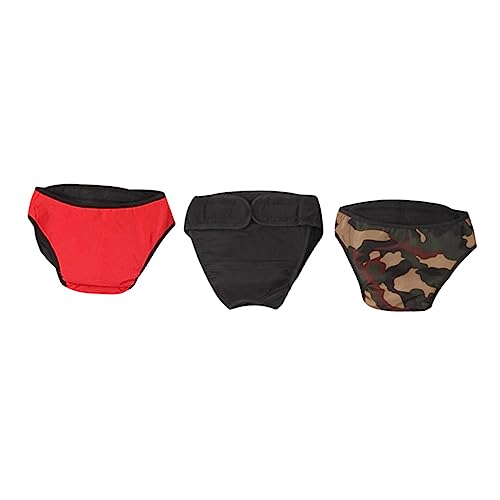 Housoutil 3pcs Baumwolle Hund Physiologische Hosen Welpen Hund Hosen Größe Xs Bequeme Reusable von Housoutil