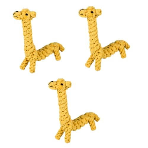 Housoutil 3St knete Spielzeug knetspielzeug Dog Toys Dogs Toys dental clean hundspielzeug Spielzeuge Kauspielzeug für Hunde Backenzahnspielzeug für Haustiere kauen Knoten Baumwollseil von Housoutil