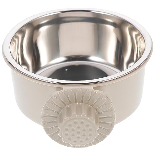 3St Wassernapf für Kaninchen Wassernapf für Welpen edelstahlspüle pet Feeder Hundenäpfe Zwinger Haustiernapf Hundefutter Hündchen Zubringer Kaninchenfutter Hundekäfig Wasserschale von Housoutil