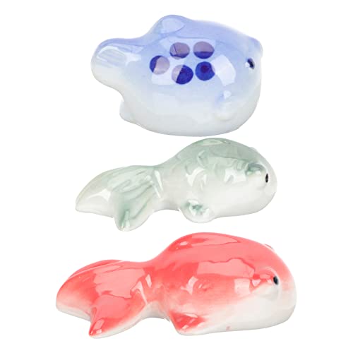 Housoutil 3st Schwimmender Fisch Aus Keramik Aquarium Mit Künstlichen Fischen Goldfischbecken Dekoration Outdoor-spielset Aquariumpflanzen Aquarien Und Fischbecken Inis Goldfischglas Zubehör von Housoutil