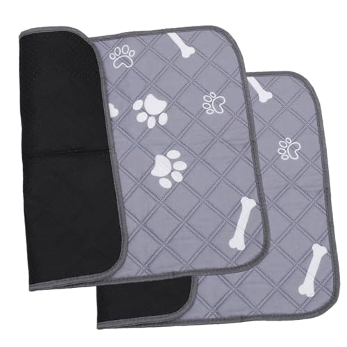 Housoutil 4 Stück Hunde-Wickel Polster Wiederverwendbare Hundematte für den Boden Wiederverwendbare Trainingspads Tiere Pads Haustier-PIPI-Decke rutschfest Urin-Pad von Housoutil