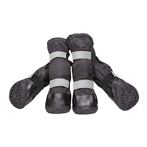 Housoutil Hundeschuhe Schneestiefel 4 Stück Hundestiefel für Welpen Hunde – Sohle von Housoutil