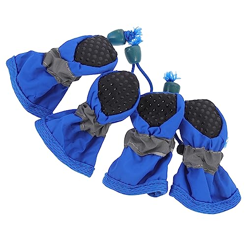 Housoutil Regenstiefelüberzug für Hunde 4 Stück Haustierschuhe – Hundesocken Hundestiefel Pfotenschutz Hundeschuhe Housoutil Regenstiefelüberzug für Hunde 4 Stück Haustierschuhe – Hundesocken Hundestiefel Pfotenschutz Hundeschuhe von Housoutil