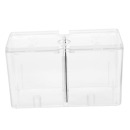 Housoutil 5er-Box Betta-Box Zuchtkäfig Fisch Lebensraum Brutkasten Für Fischeier Brutkästen Für Aquarien Inkubator Fischzuchtbecken Fischeierzuchtfall Aquarium Schreibtisch Acryl von Housoutil