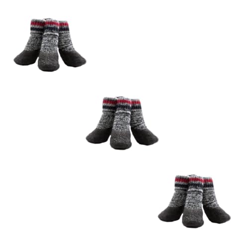Housoutil Weihnachtssocken 6 Paare Sockenschuhe Warm Halten Pfote Socken Für Hunde von Housoutil